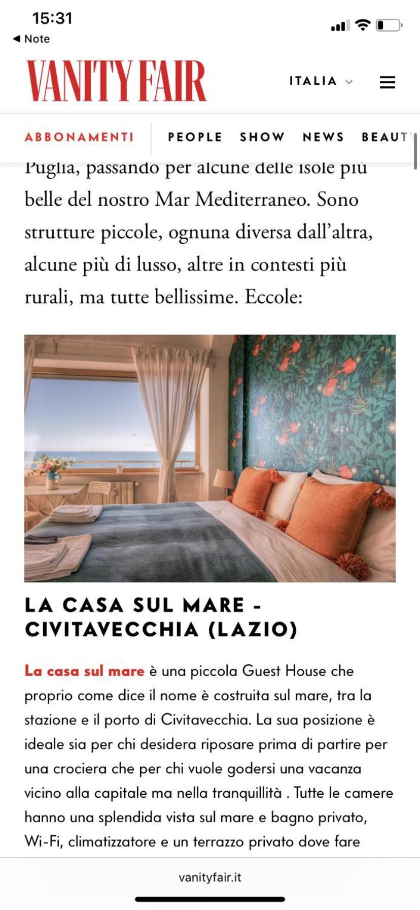 La Casa Sul Mare Bed & Breakfast Civitavecchia Ngoại thất bức ảnh